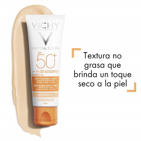 ضدآفتاب و ضدلک رنگی ویشی Vichy Capital Soleil SPF50 حجم 50 میلی لیتر