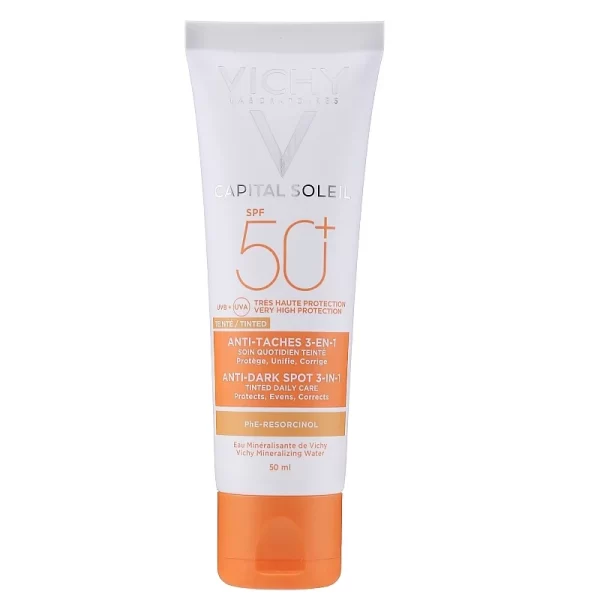 ضدآفتاب و ضدلک رنگی ویشی Vichy Capital Soleil SPF50 حجم 50 میلی لیتر