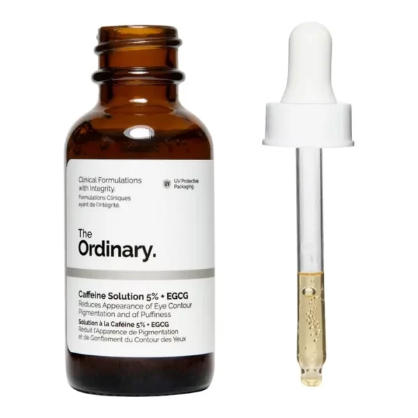 سرم دورچشم ضد تیرگی و پف کافئین اوردینری اصل حجم 30 میل The Ordinary Caffeine Solition 5%+EGCG